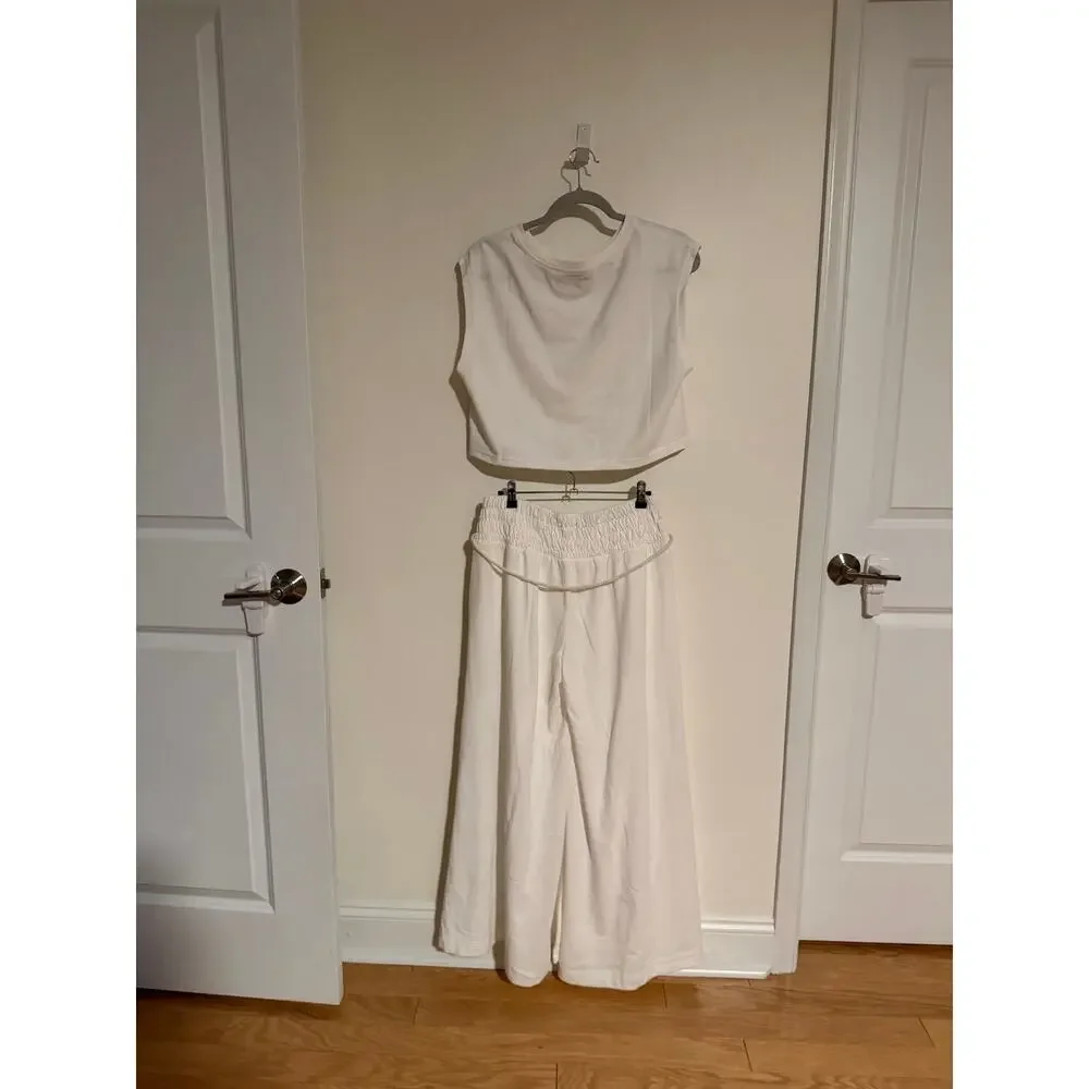 Free People Kora Wide-Leg Pant Set, NWT, Size S